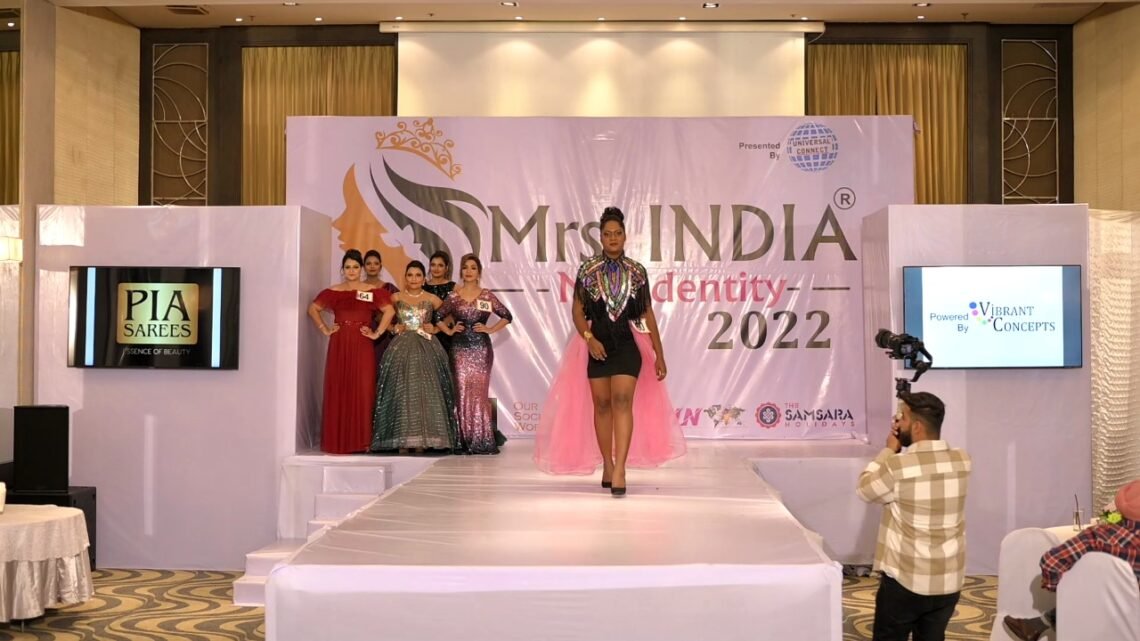 Sindhu Bharathi NJ, from Tamil Nadu crowned, as Mrs Confident at Mrs INDIA My Identity 2022