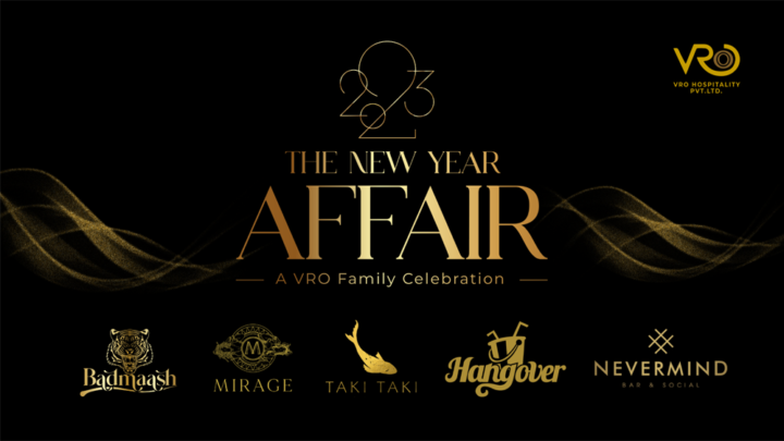 To usher in the New Year, V&RO gets the best line-up of curated events at Badmaash, Nevermind, Mirage, Taki Taki, & Hangover in Bengaluru