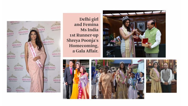 Delhi girl and Femina Miss India 2023 1st Runner-Up Shreya Poonja’s homecoming, a gala affair!