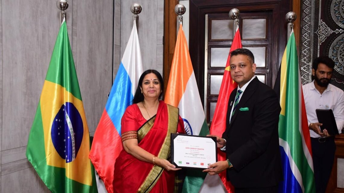 Mr Sameep Shastri Elected as Vice Chairman BRICS Chamber of Commerce and Industry for the Year 2023-2026
