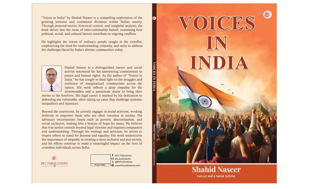 Advocate Shahid Naseer Emerges as a Strong Voice for Justice, Social Reform, and Communal Harmony Through His Work and Literary Contributions