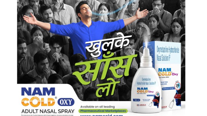 Lincoln Pharmaceuticals’ Namcold Oxy Brings “Khulke Saans Lo” to India’s Nasal Relief Market